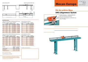 Mecan-Europa Für das präzise Mass SMS ... - BSZ Stiftung
