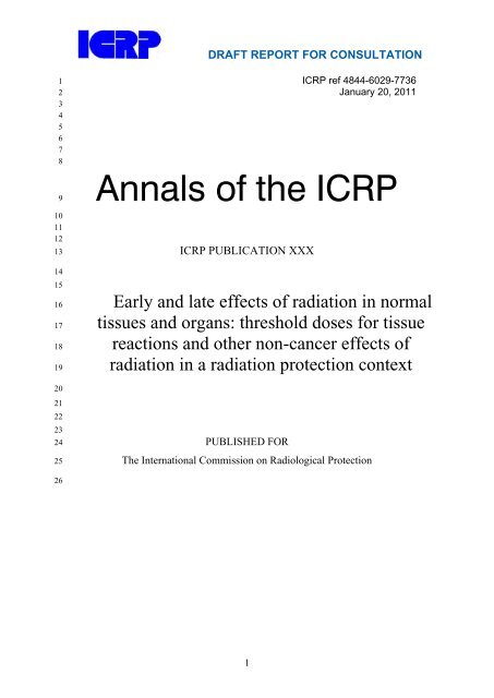 Final draft CT management - ICRP