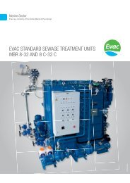 evac standard sewage treatment units mbr 8-32 and 8 c-32 c
