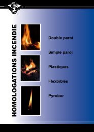 HOMOLOGATIONS INCENDIE - Chime-Flex