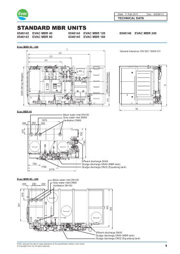 STANDARD MBR UNITS - Evac