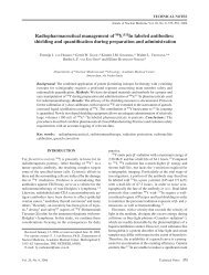 Radiopharmaceutical management of 90Y/111In labeled antibodies ...