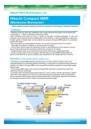 Hitachi Compact MBR (Membrane Bioreactor)