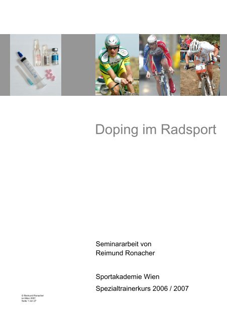 Doping im Radsport - Österreichischer Radsport-Verband