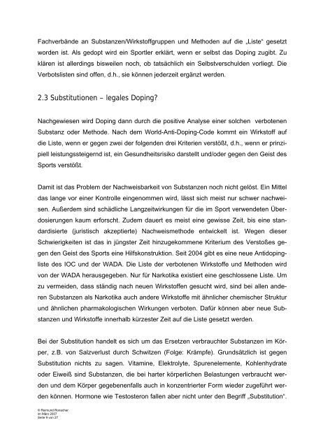 Doping im Radsport - Österreichischer Radsport-Verband