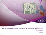 Upgrading/Retrofitting Your WWTP with MBR Technology - PNCWA