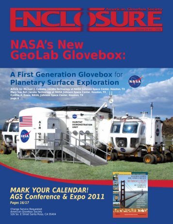 NASA's New GeoLab Glovebox: - American Glovebox Society