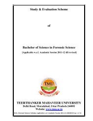 Study & Evaluation Scheme of Bachelor of Science in Forensic ...