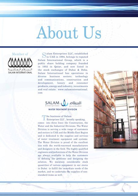 Water Division Brochure - SALAM Enterprises