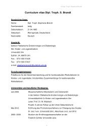 Curriculum vitae Dipl. Troph. S. Brandt - Adipositasforschung-Ulm.de