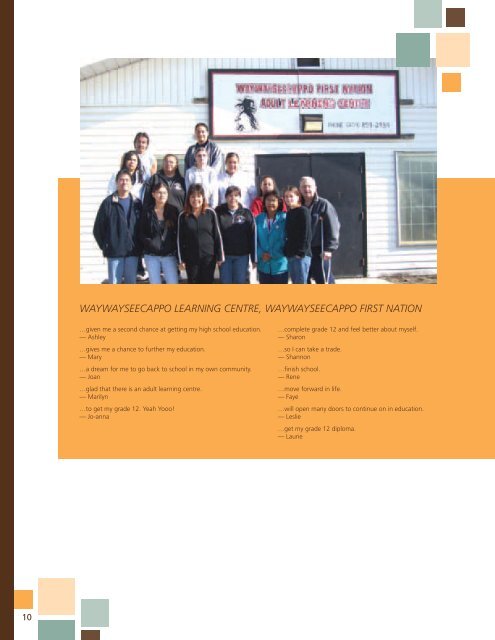 Adult Learning Centres in Manitoba - Education and Literacy