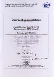 Entsorgungsfachbetrieb nach § 52 KrW-/AbfG - A. Menshen GmbH ...