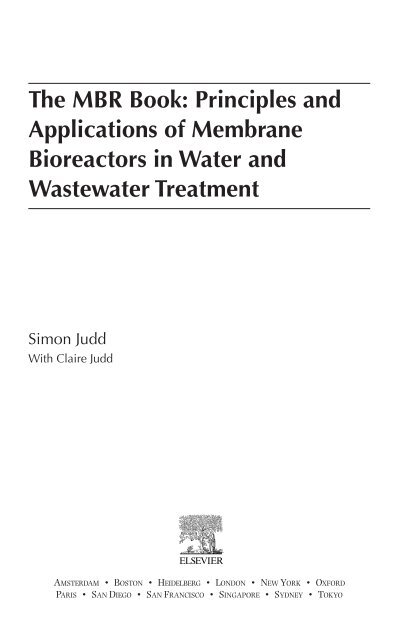 The MBR Book: Principles and Applications of Membrane