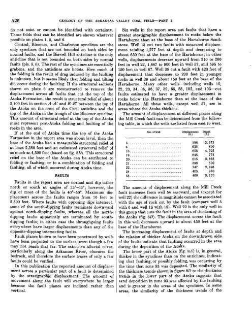 Geology of the Van Buren and Lavaca Quadrangles, Arkansas ...