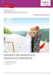 Hochzeit am Schiff 2013 - DDSG Blue Danube Schiffahrt GmbH