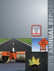 2010 ORBA Annual Report - Ontario Road Builders' Association