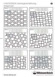 HACIENDA Verlegeanleitung - Weissenböck