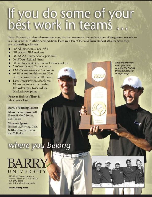 Volume 16, Issue 1 (Summer 2009) - Barry University