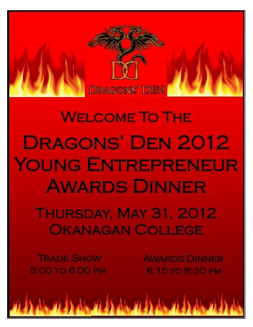 Dragons' Den 2012 Young Entrepreneur Awards Dinner - Central ...