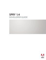 Spry User Guide - Support - Adobe