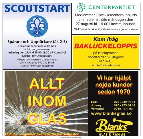 rättvik - Bokstaven