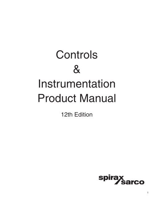 Controls & Instrumentation Product Manual - Spirax Sarco