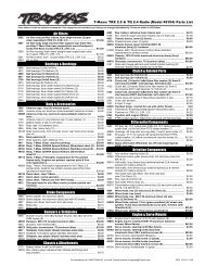 traxxas parts catalog