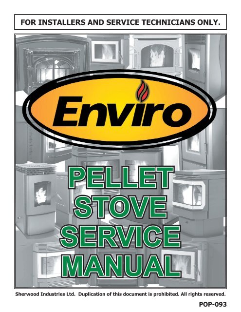 C-10800 Instruction PELLET Service Manual 1 of - Enviro