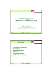 The Organic Rankine Cycle (ORC) - Ibge