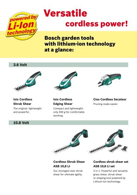 Power For All. - Bosch power tools