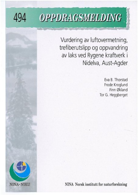 Vurdering av luftovermetning, trefiberutslipp ogoppvandring ... - NINA