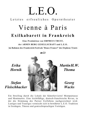 Vienne à Paris - Armin Berg Gesellschaft