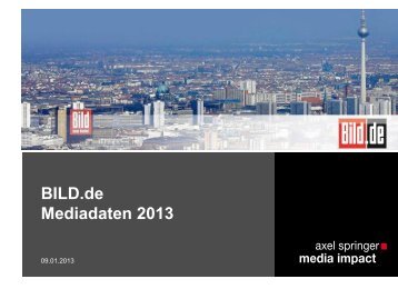Mediadaten "BILD.de" - Axel Springer MediaPilot