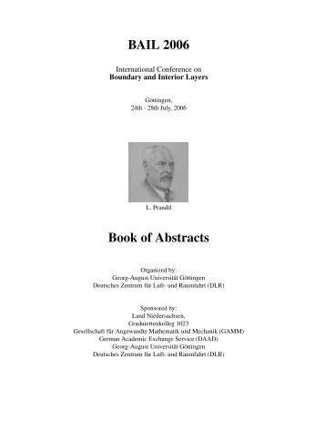 BAIL 2006 Book of Abstracts - Institut für Numerische und ...