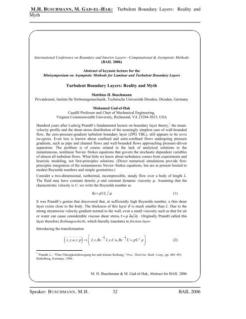 BAIL 2006 Book of Abstracts - Institut für Numerische und ...