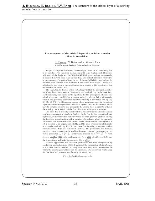 BAIL 2006 Book of Abstracts - Institut für Numerische und ...