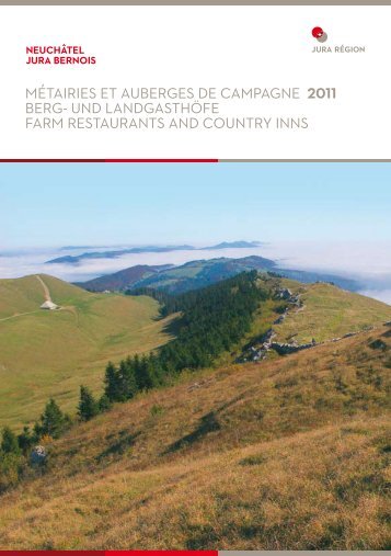 MéTAIRIES ET AUBERGES DE CAMPAGNE ... - Jura & Trois-Lacs