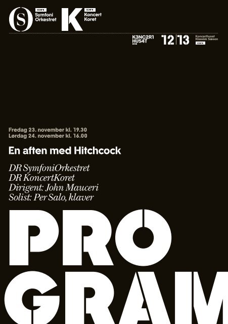 En aften med Hitchcock DR SymfoniOrkestret DR KoncertKoret ...