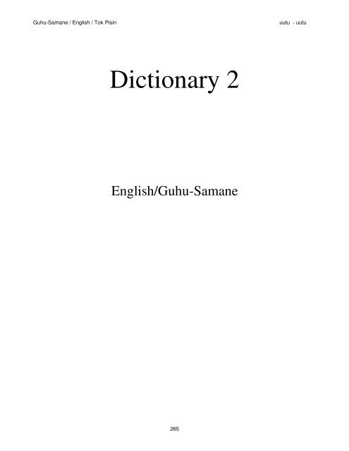 Noo supu: a triglot dictionary