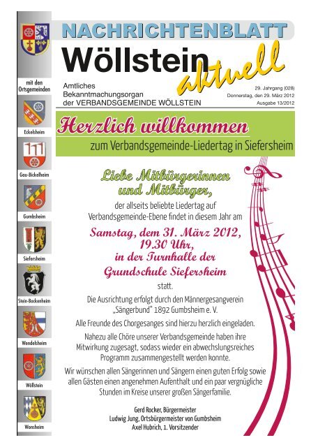 13.04.2012 jeweils von 9.00 - 12.00 Uhr - Verbandsgemeinde ...