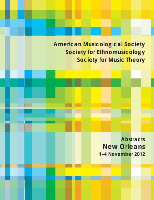 Abstracts - American Musicological Society