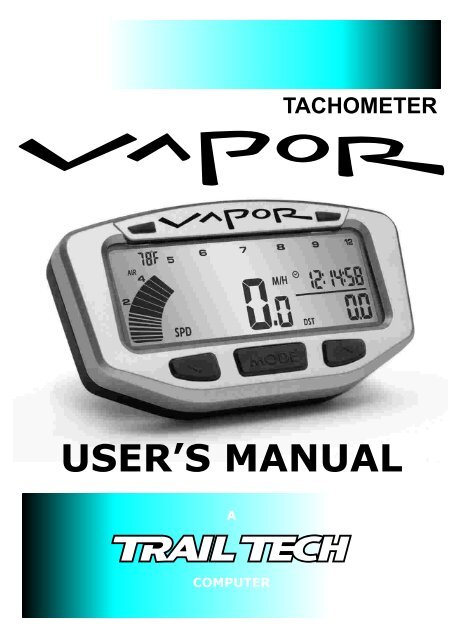 User Manual - Trail Tech Photos