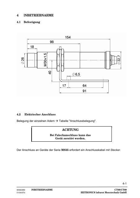 Bedienungsanleitung, Manuel, Manual, CT08, CT09, HEITRONICS ...