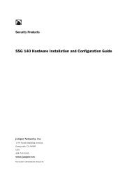 Ssg 300m Series Hardware Installation And Juniper Networks