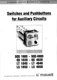 Switches and Pushbuttons - Helmut Mauell GmbH
