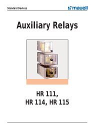 Auxiliary Relays HR111, HR114, and HR115