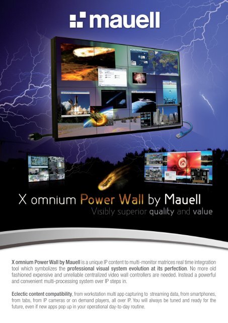 X omnium Power Wall by Mauell is a unique IP content to multi ...