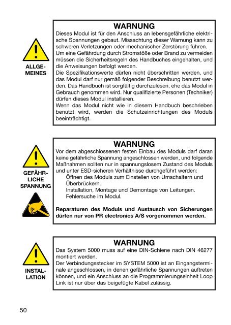 Bedienungsanleitung, Manuel, Manual, Manuale, 5114, PR ...