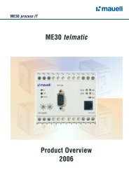 ME30 telmatic Product Overview 2006 - Helmut Mauell GmbH