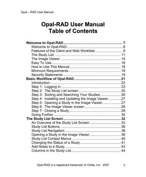 how to open an opal viewer lite image